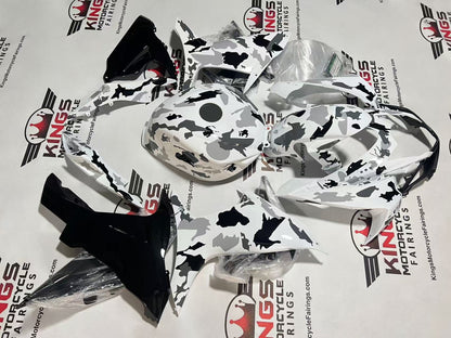 SUZUKI GSXR750 Fairing Set (2011-2024) Camouflage White, Black, Gray at KingsMotorcycleFairings.com