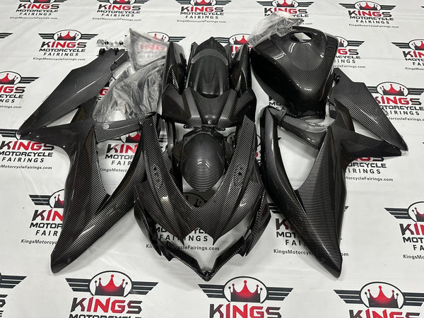 SUZUKI GSXR750 Fairings (2008-2010) Faux Carbon Fiber at KingsMotorcycleFairings.com