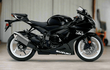 SUZUKI GSXR750 Fairings (2011-2024) Black, White at KingsMotorcycleFairings.com
