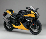 SUZUKI GSXR750 Fairings (2011-2024) Black, Yellow, Gray Stripes from KingsMotorcycleFairings.com