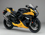 SUZUKI GSXR750 Fairings (2025-2026) Black, Yellow, Gray Stripes from KingsMotorcycleFairings.com