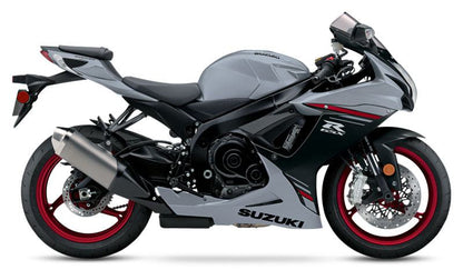 SUZUKI GSXR750 Fairings (2025-2026) Matte Gray, Black, Red from KingsMotorcycleFairings.com