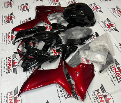 SUZUKI GSXR750 (2011-2021) BLACK & CANDY RED FAIRINGS at KingsMotorcycleFairings.com