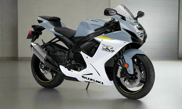 SUZUKI GSX-R600 Fairings (2011-2024) Matte Gray, Gloss White, Yellow at KingsMotorcycleFairings.com