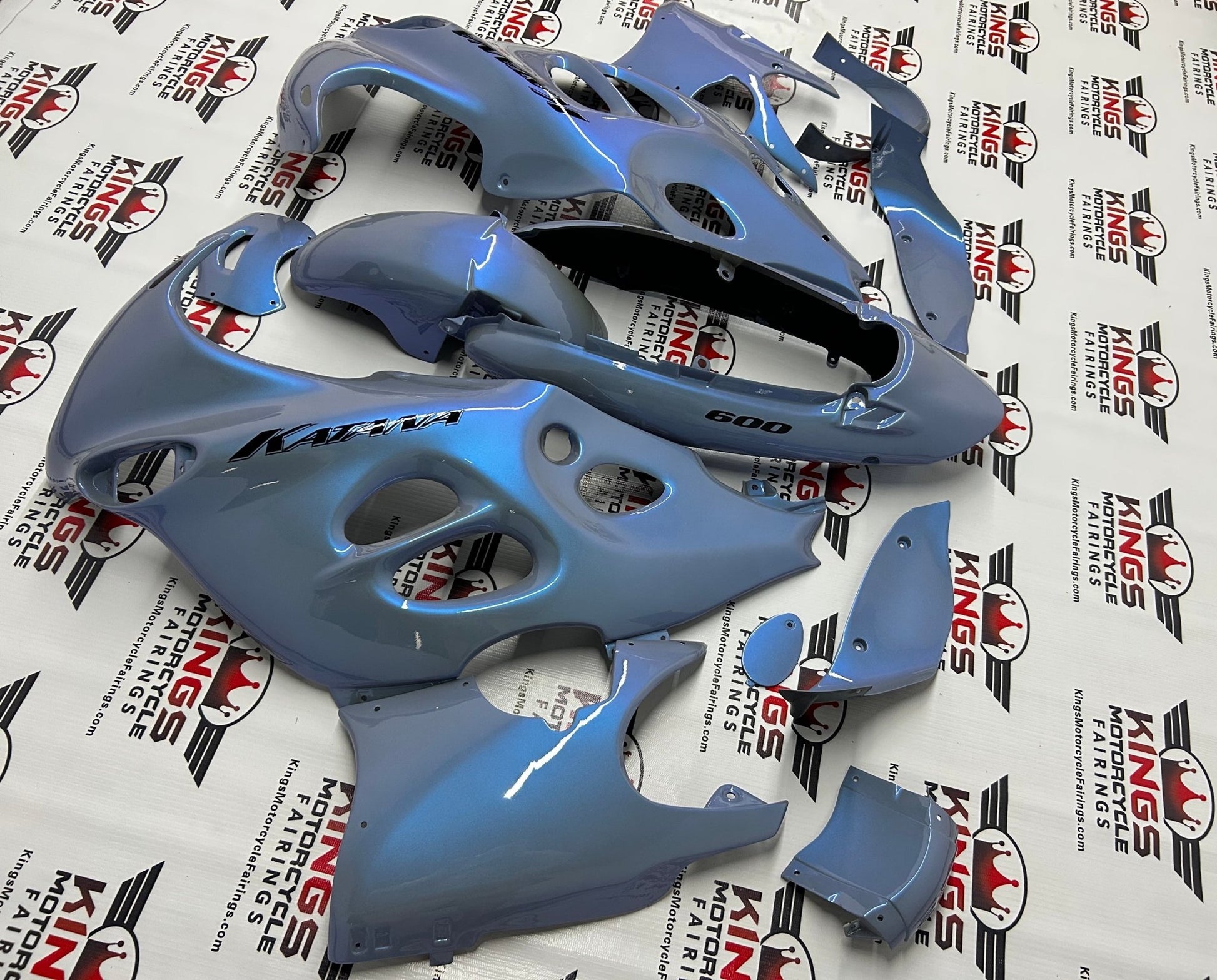 SUZUKI GSX750F Fairing kit (1998-2006) Blue, Gray Chameleon at KingsMotorcycleFairings.com