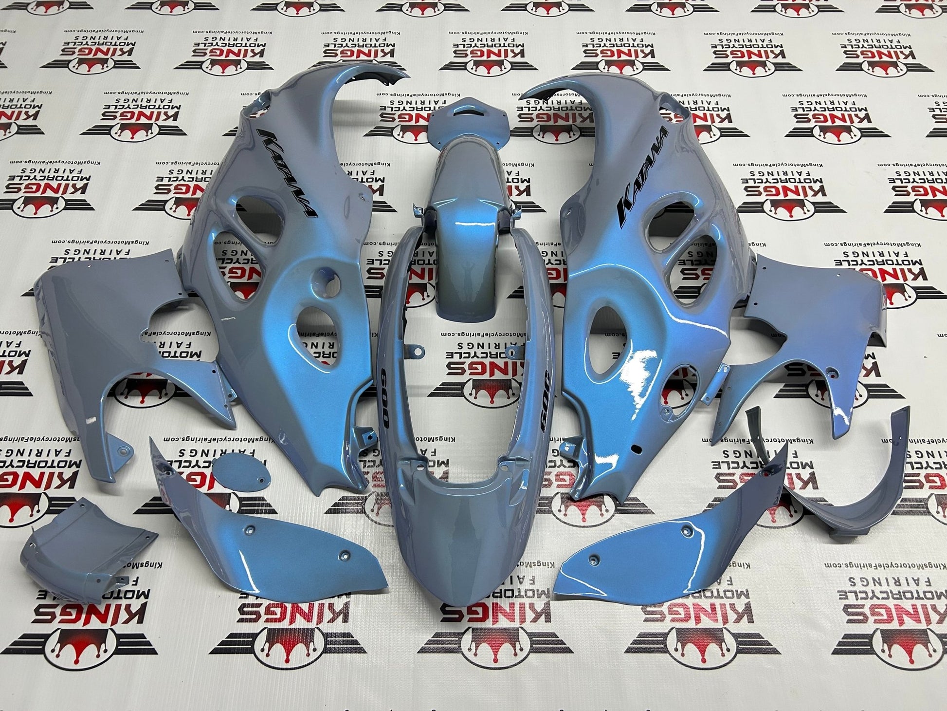 SUZUKI GSX750F Fairings (1998-2006) Blue, Gray Chameleon at KingsMotorcycleFairings.com