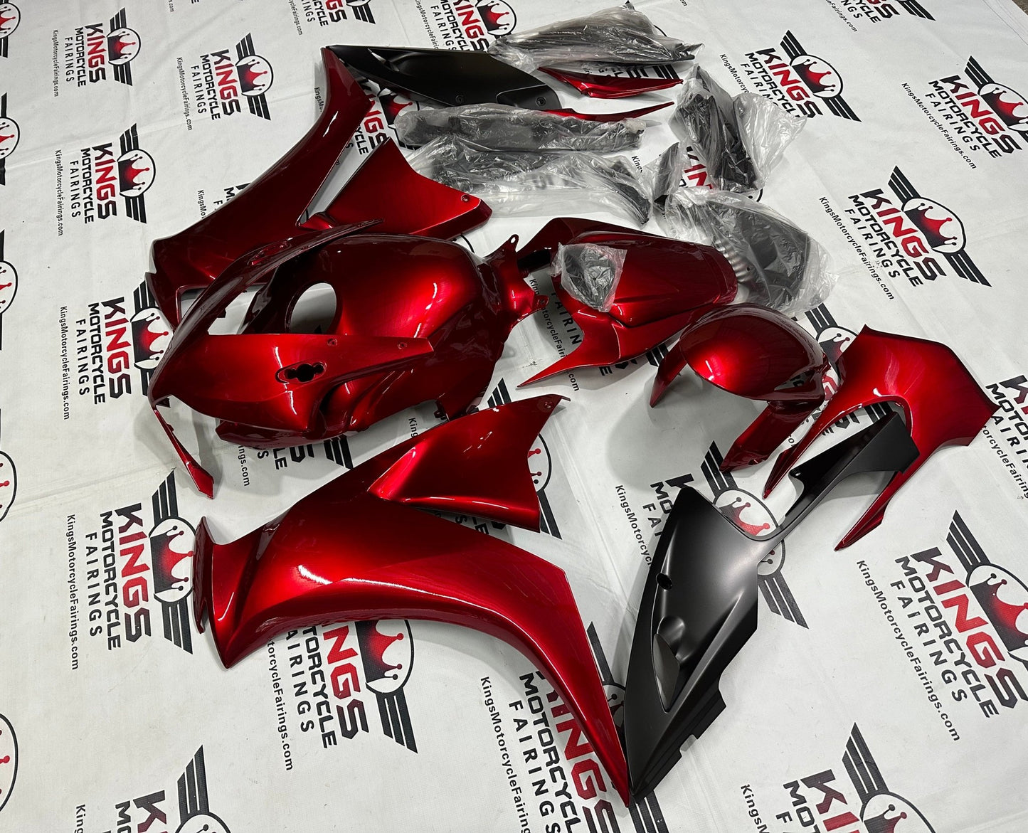 Shop Honda CBR1000RR Fairings (2012-2016) Candy Red, Matte Black at KingsMotorcycleFairings.com