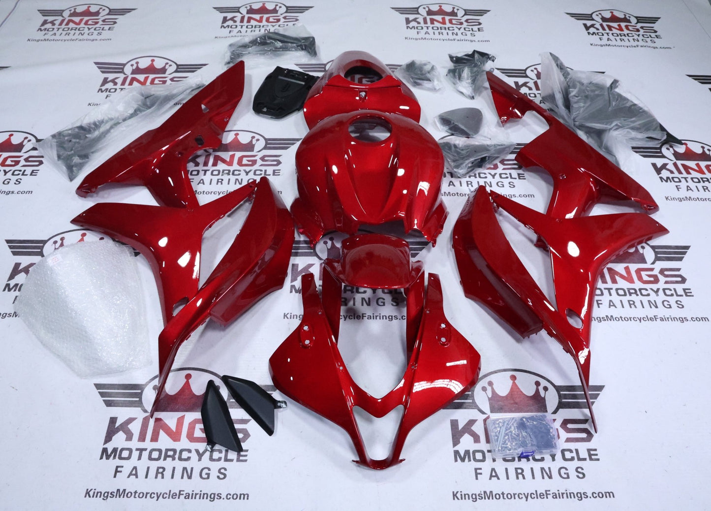 Shop Honda CBR600RR Fairings (2007-2008) Candy Apple Red at KingsMotorcycleFairings.com