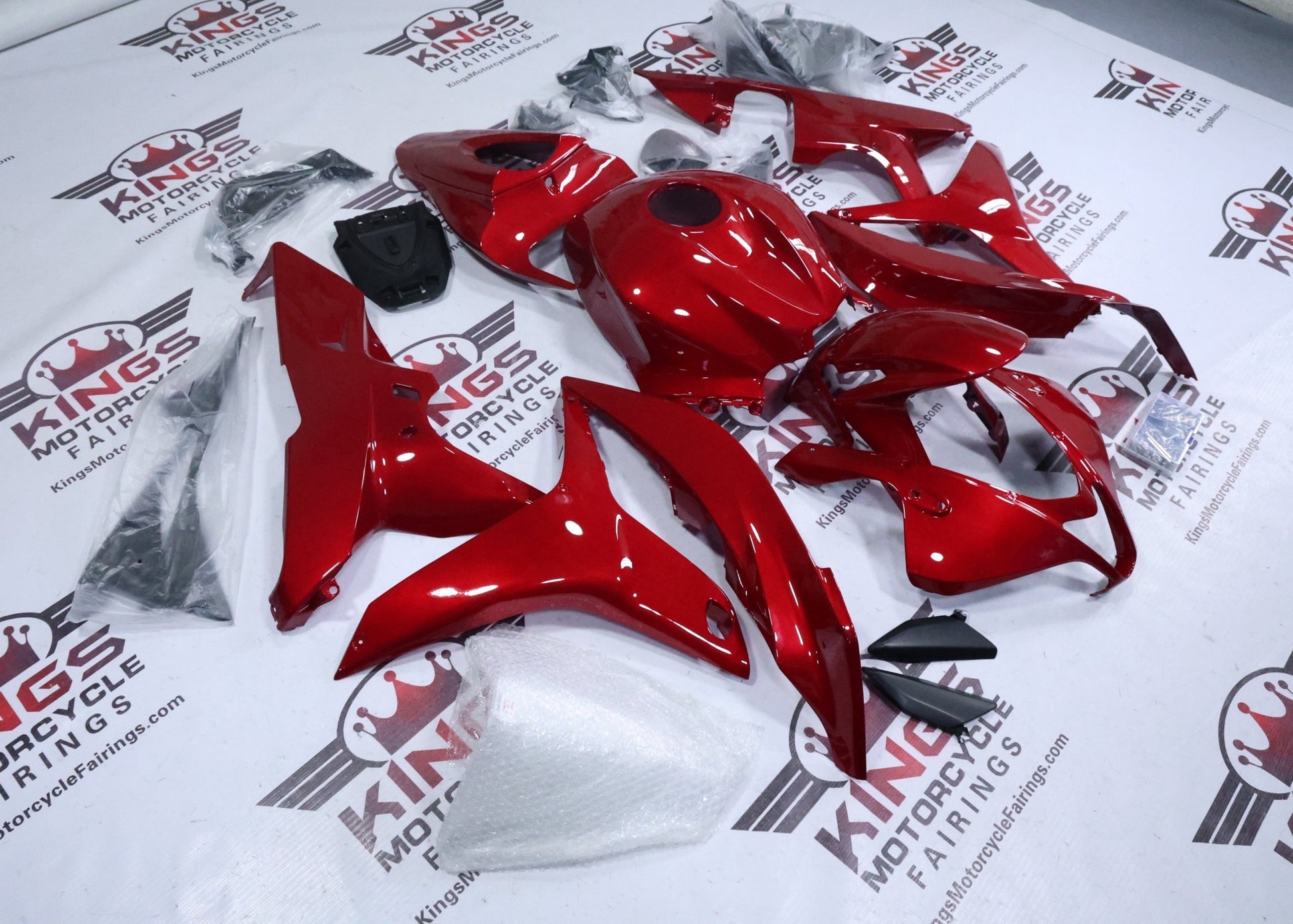 Shop Honda CBR600RR Fairings (2007-2008) Candy Apple Red from KingsMotorcycleFairings.com