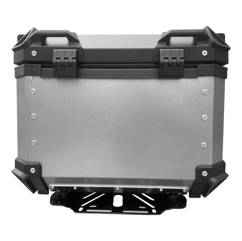 Aluminum Motorcycle Top Box Installation Details at KingsMotorcycleFairings.com 
