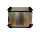 Silver 55L Aluminum Motorcycle Top Box Storage at KingsMotorcycleFairings.com 