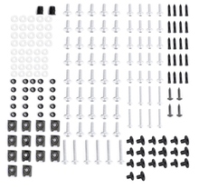 Silver Hardware Bolt Set for Universal Fit Motorcycle Fairing Installation at KingsMotorcycleFairings.com