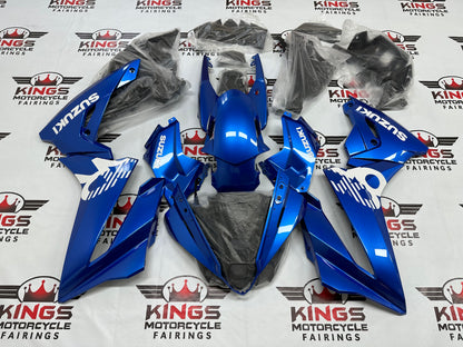 Suzuki GSX-8R Fairing Kit (2024-2025) Metallic Blue, White at KingsMotorcycleFairings.com