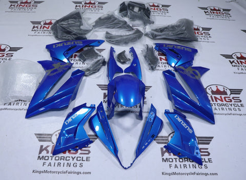 Suzuki GSX-8R Fairings (2024-2025) Blue, Silver at KingsMotorcycleFairings.com