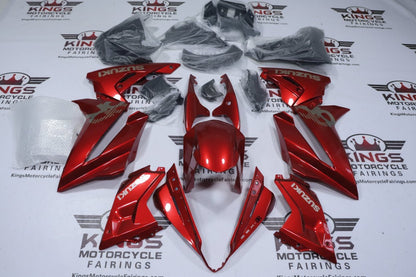 Suzuki GSX-8R Fairings (2024-2025) Candy Red, Gray at KingsMotorcycleFairings.com