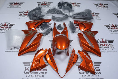 Suzuki GSX-8R Fairings (2024-2025) Orange, Silver at KingsMotorcycleFairings.com