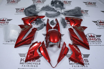Suzuki GSX-8R Fairings (2024-2025) Red, Silver at KingsMotorcycleFairings.com