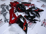 Suzuki GSX-R1000 Fairings (2005-2006) Black, Dark Red at KingsMotorcycleFairings.com