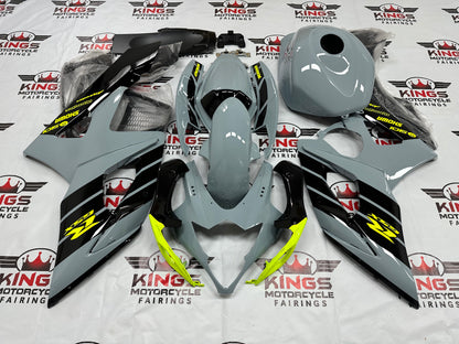 Suzuki GSX-R1000 Fairings (2005-2006) Gray, Neon Yellow, Black at KingsMotorcycleFairings.com