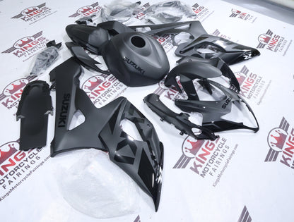 Suzuki GSX-R1000 Fairings (2005-2006) Matte Black, Black Phantom at KingsMotorcycleFairings.com