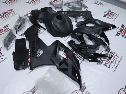 Suzuki GSX-R1000 Fairings (2005-2006) Matte Black, Black Phantom from KingsMotorcycleFairings.com
