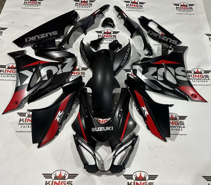 Suzuki GSX-R1000 Fairings (2017-2025) Matte Black, Red, Silver from KingsMotorcycleFairings.com