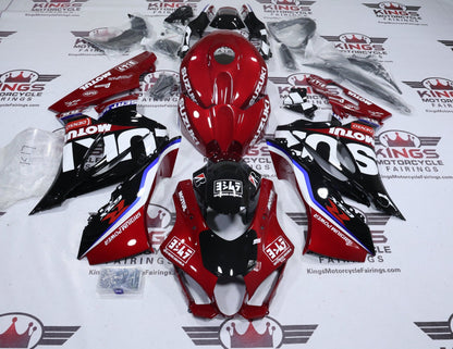 Suzuki GSX-R1000 Fairings (2017-2025) Red Candy, Black, White Motul from KingsMotorcycleFairings.com