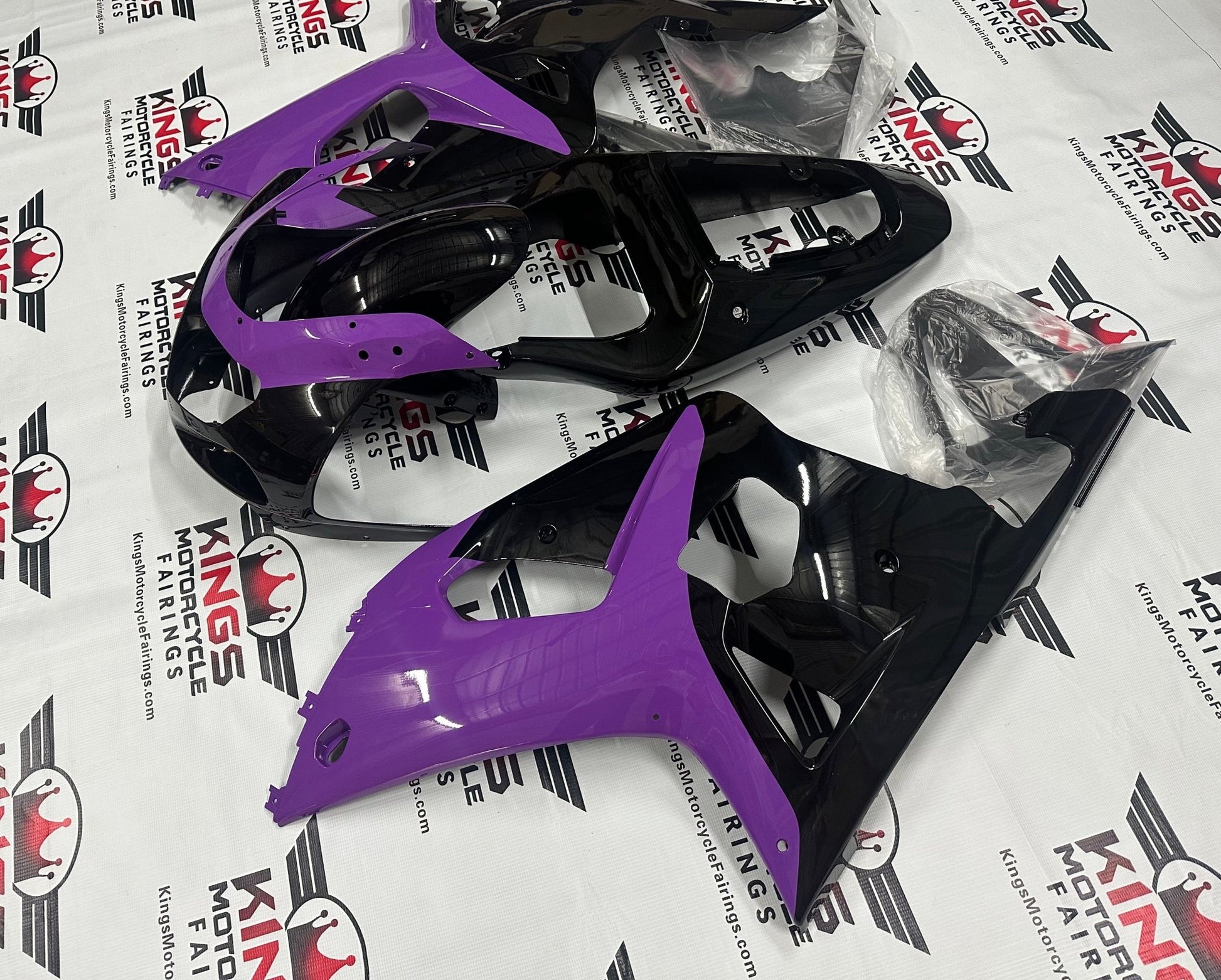 Suzuki GSX-R600 Fairings (2000-2003) Purple, Black at KingsMotorcycleFairings.com