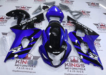 Suzuki GSX-R600 Fairings (2004-2005) Gloss Blue, Black, White from KingsMotorcycleFairings.com