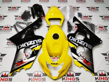 Suzuki GSX-R600 Fairings (2004-2005) Yellow, Silver, Black from KingsMotorcycleFairings.com