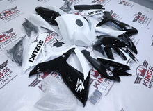 Suzuki GSX-R600 Fairings (2006-2007) Black, White at KingsMotorcycleFairings.com