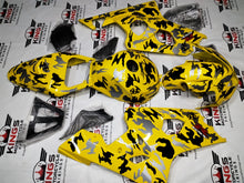 Suzuki GSX-R750 Fairings (2004-2005) Yellow, Black, US Marine Camo at KingsMotorcycleFairings.com