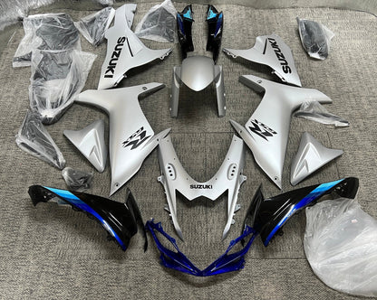 Suzuki GSX-R750 Fairings (2025-2026) Gloss Silver, Blue, Black from KingsMotorcycleFairings.com