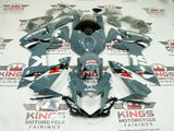 Suzuki GSX-R750 Fairings (2025-2026) Nardo Gray, White, Red from KingsMotorcycleFairings.com