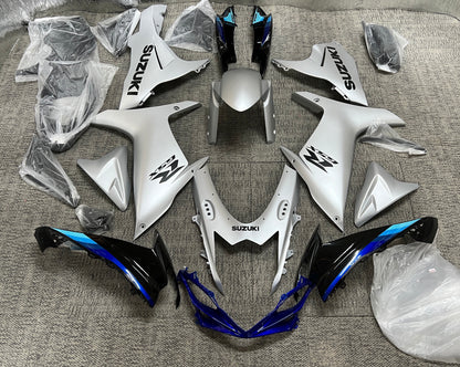 Suzuki GSX-R750 Fairings (2025-2026) Silver, Black, Blue from KingsMotorcycleFairings.com