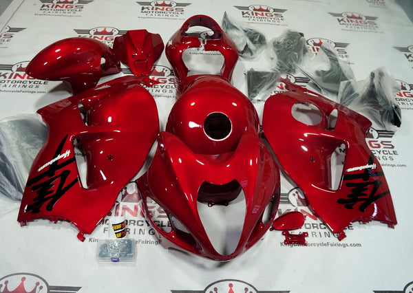 Suzuki GSX1300R Hayabusa Fairings (1999-2007) All Red at KingsMotorcycleFairings.com