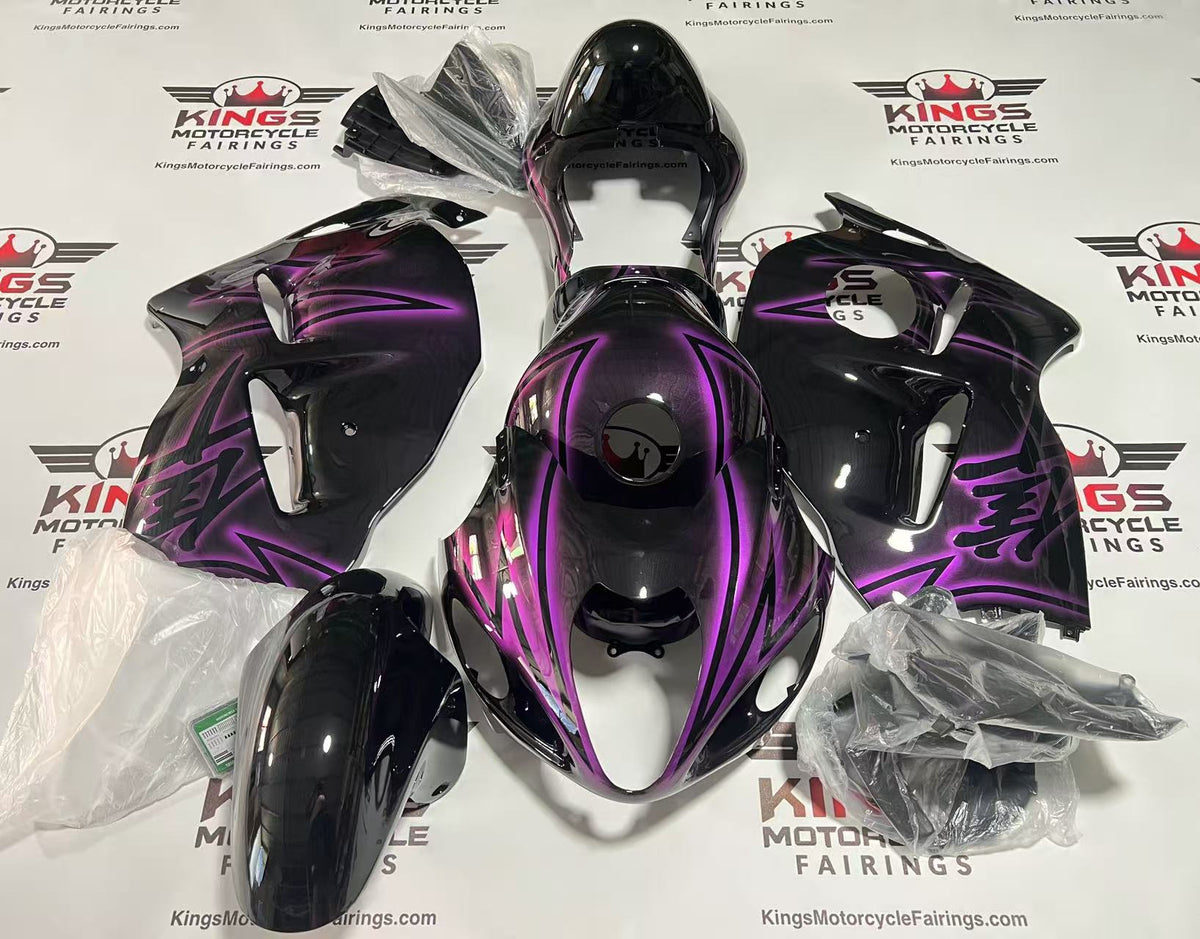 Suzuki GSX1300R Hayabusa Fairings (1999-2007) Black, Pink at KingsMotorcycleFairings.com