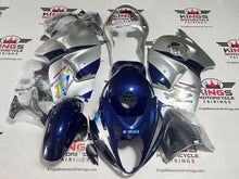 Suzuki GSX1300R Hayabusa Fairings (1999-2007) Navy Blue, Silver at KingsMotorcycleFairings.com