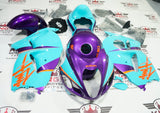 Suzuki GSX1300R Hayabusa Fairings (1999-2007) Purple, Orange, Blue at KingsMotorcycleFairings.com
