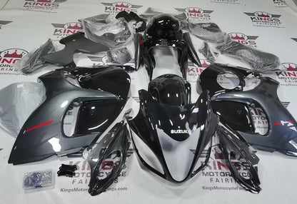 Suzuki GSX1300R Hayabusa Fairings (2008-2020) Black, Gray at KingsMotorcycleFairings.com