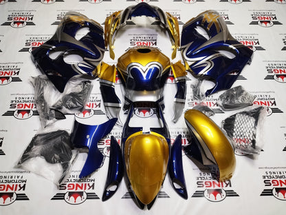 Suzuki GSX1300R Hayabusa Fairings (2008-2020) Gold, Silver, Navy Blue Special Edition at KingsMotorcycleFairings.com