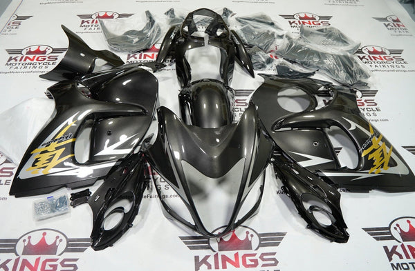 Suzuki GSX1300R Hayabusa Fairings (2008-2020) Gray, Silver, Gold at KingsMotorcycleFairings.com