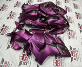 Suzuki GSX1300R Hayabusa Fairings (2008-2020) Matte Purple, Black Stripes by KingsMotorcycleFairings.com