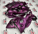 Suzuki GSX1300R Hayabusa Fairings (2008-2020) Matte Purple, Black Stripes from KingsMotorcycleFairings.com