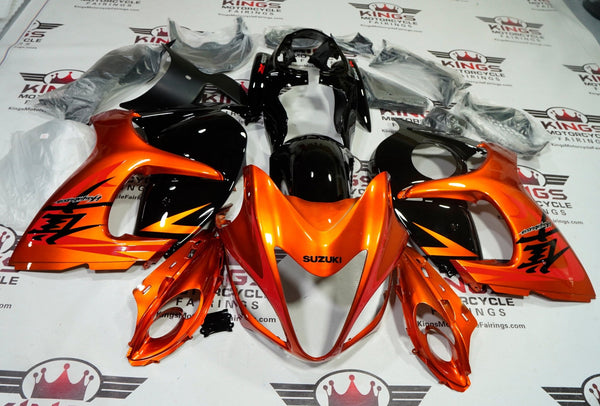 Suzuki Hayabusa Fairings (2008-2020) Orange, Black at KingsMotorcycleFairings.com