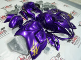 Suzuki Hayabusa Fairing Kit (2008-2020) Purple, Gold at KingsMotorcycleFairings.com