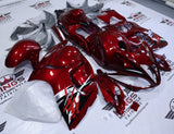 Suzuki GSX1300R Hayabusa Fairings (2008-2020) Red Burgundy, Black, Gray at KingsMotorcycleFairings.com