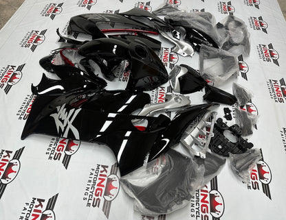 Suzuki GSX1300R Hayabusa Fairings (2021-2025) Black, Silver, Red from KingsMotorcycleFairings.com