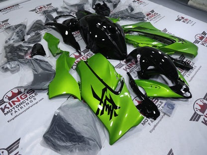 Suzuki GSX1300R Hayabusa Fairings (2021-2025) Green, Black from KingsMotorcycleFairings.com