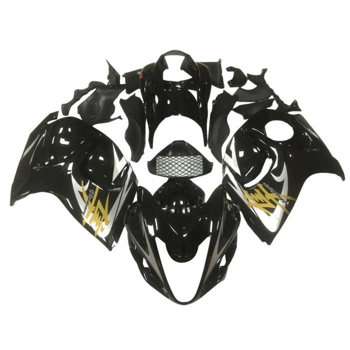 Suzuki GSX1300R Hayabusa (2008-2020) Black, Silver, Gold Fairings at KingsMotorcycleFairings.com